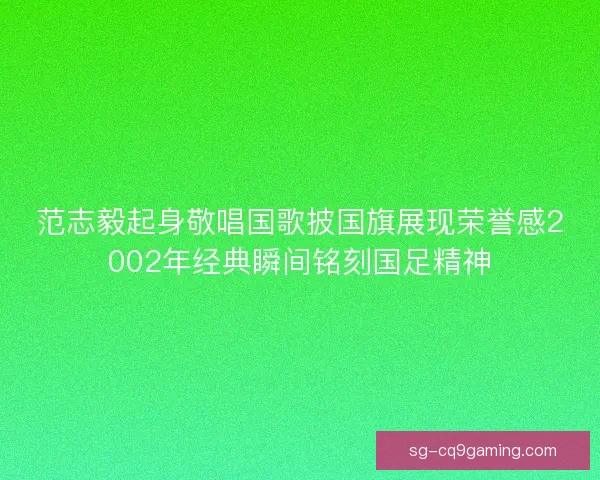 范志毅起身敬唱国歌披国旗展现荣誉感2002年经典瞬间铭刻国足精神